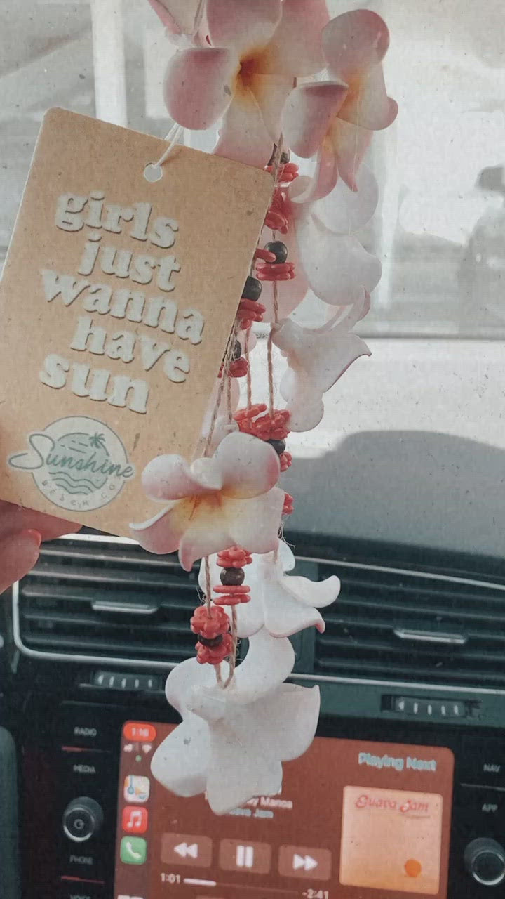 Girls just wanna have sun car freshener