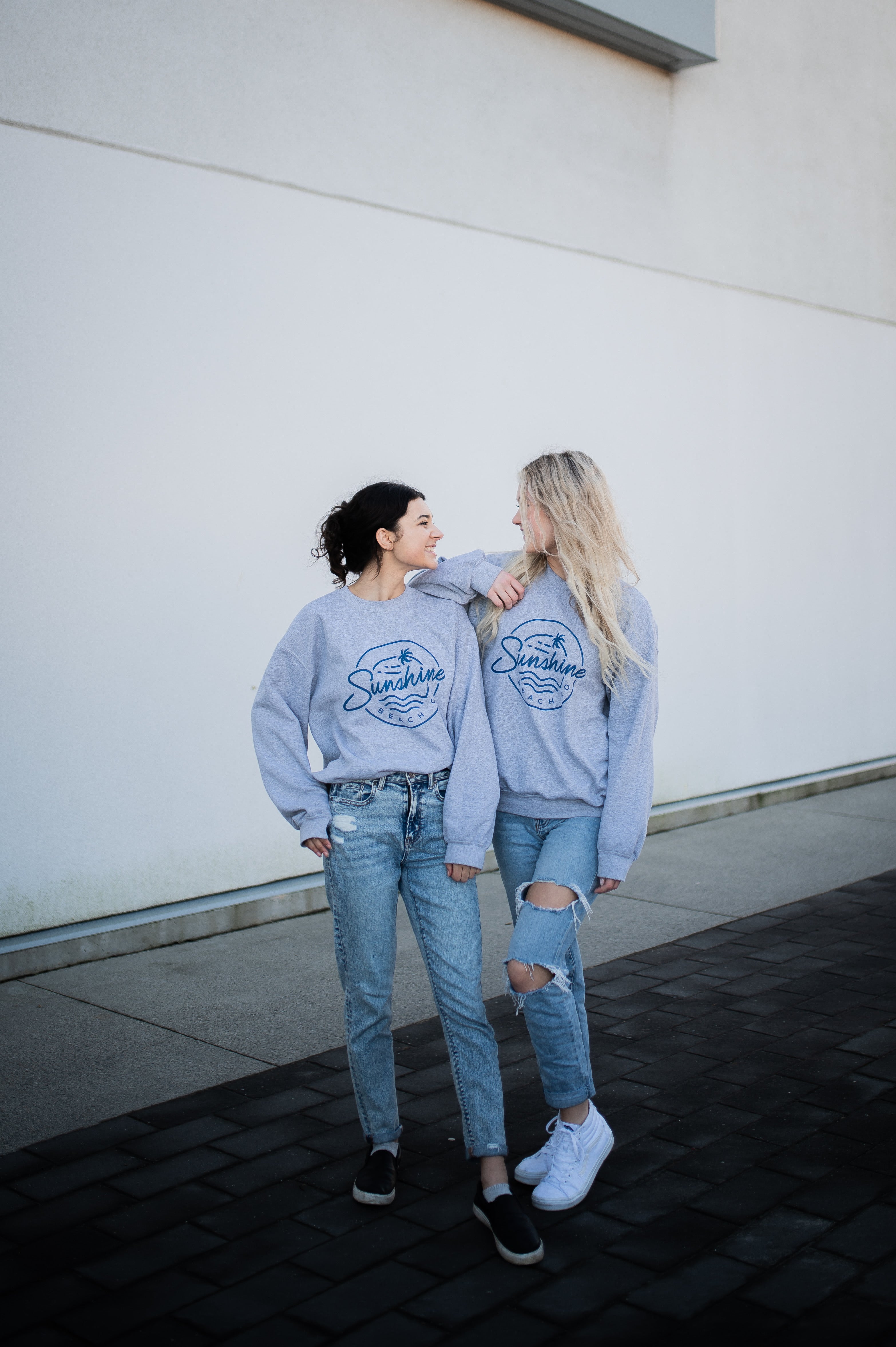 Beachy Grey Crew