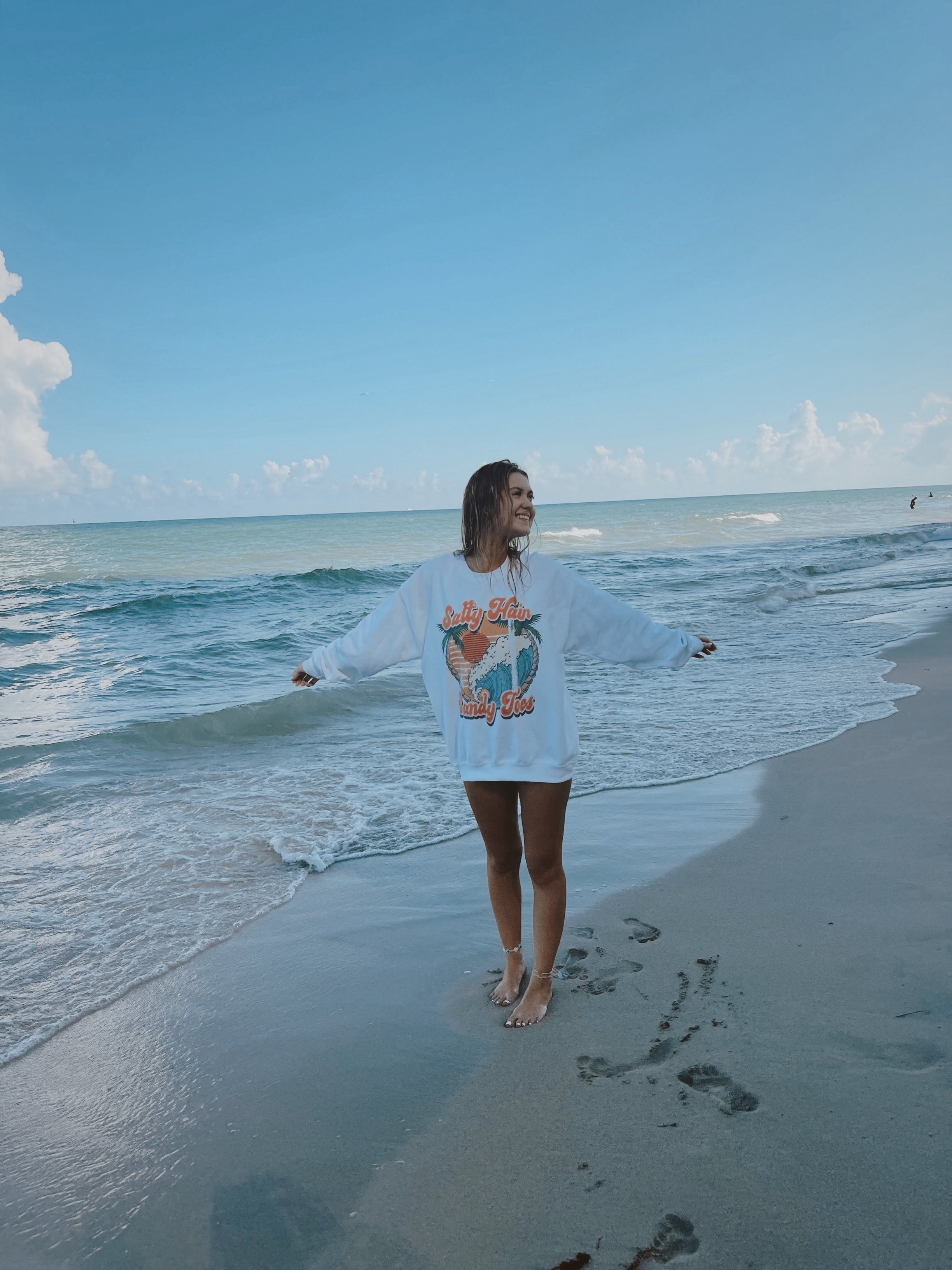 Salty Hair Sandy Toes Crewneck