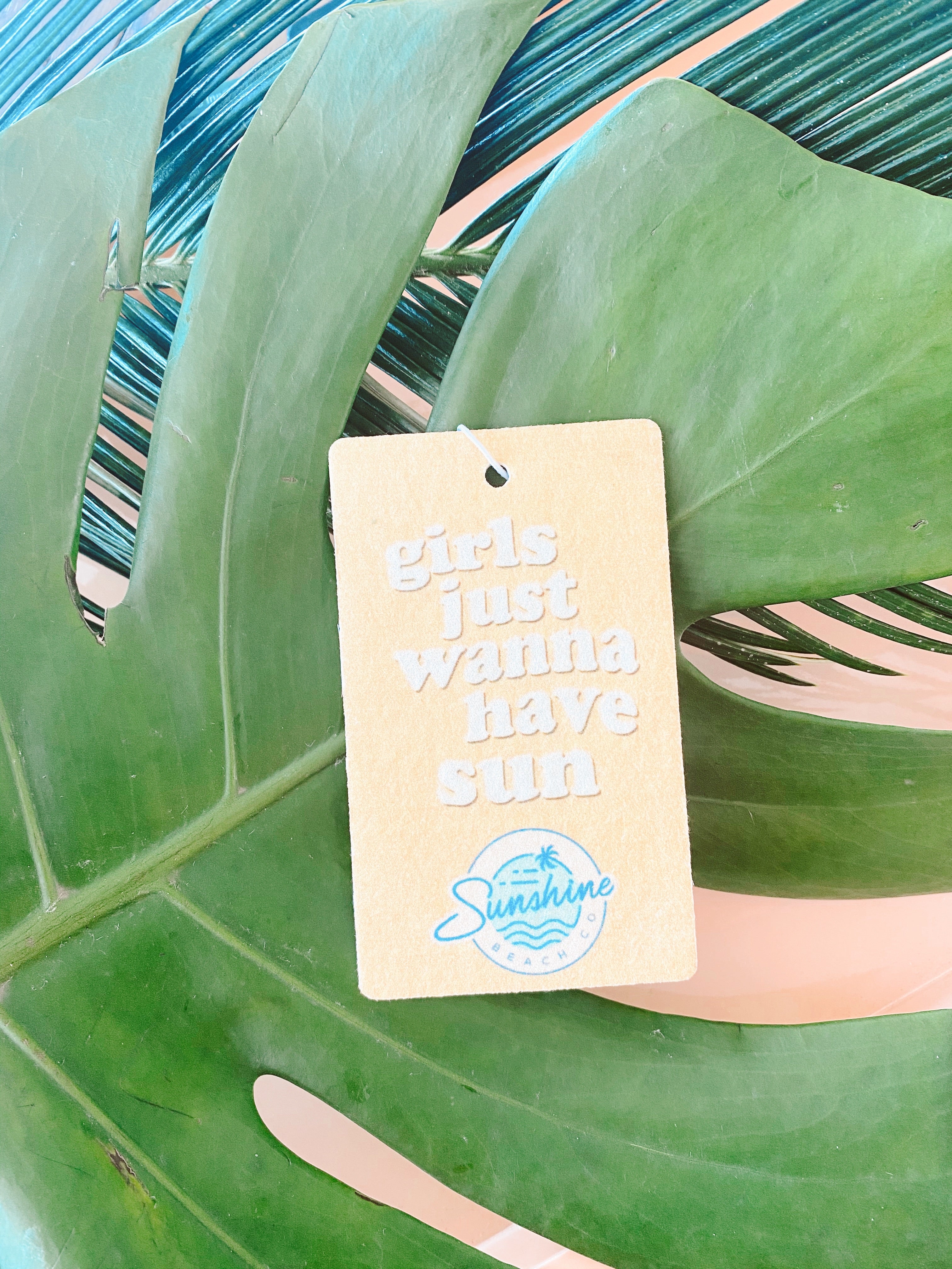 Girls just wanna have sun car freshener